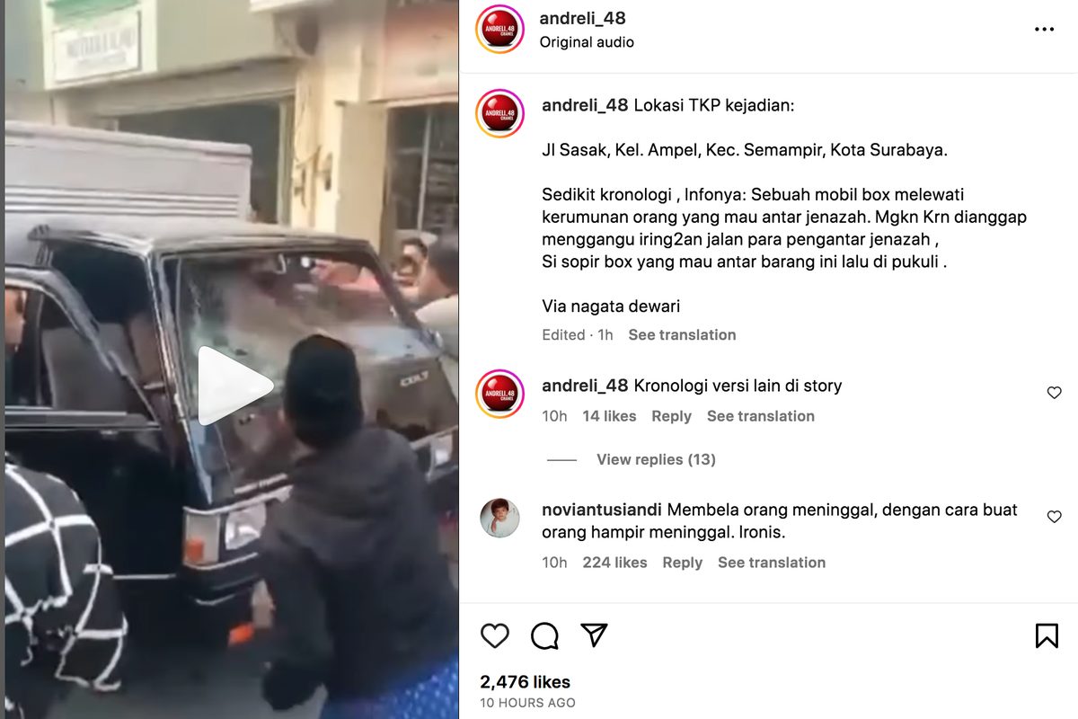 Viral Anggota TNI AL Halangi Ambulans di Surabaya, Akhirnya Minta Maaf dan Jelaskan Kronologi Lengkap