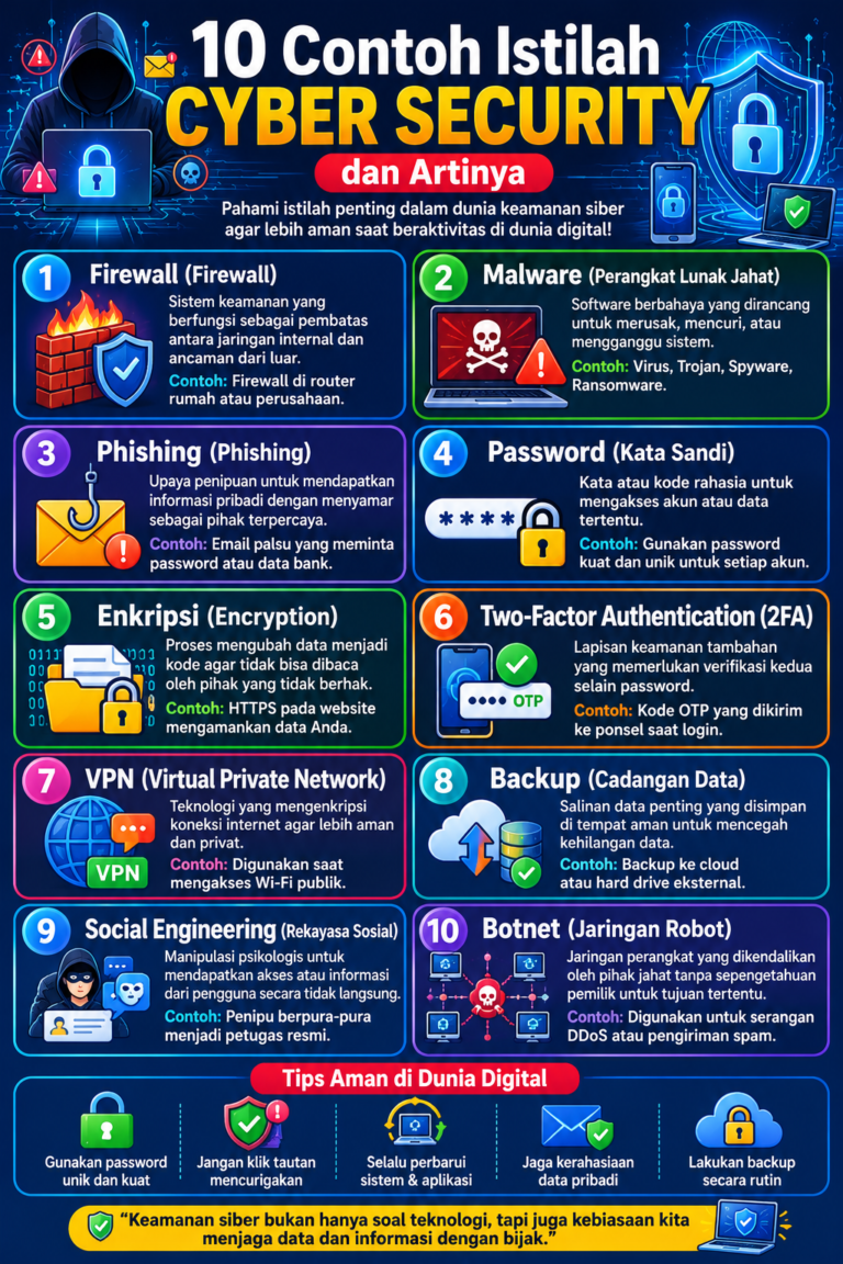 10 Contoh Istilah Cyber Security dan Artinya