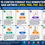 10 Contoh Format File Komputer dan Artinya (JPEG, PNG, PDF, dll.)
