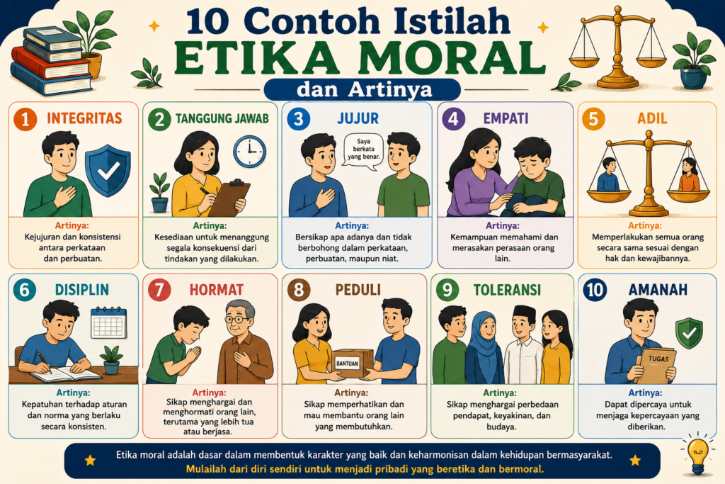10 Contoh Istilah Etika Moral dan Artinya: Panduan Memahami Nilai-Nilai Moral dalam Kehidupan Sehari-hari