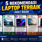 5 Rekomendasi Laptop Terbaik Juli 2026, Performa Kencang untuk Kerja, Kuliah, Editing, dan Gaming
