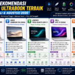 5 Rekomendasi Laptop Ultrabook Terbaik Juli dan Agustus 2026, Tipis, Ringan, dan Performa Tinggi