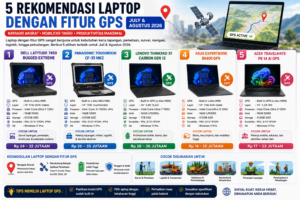 5 Rekomendasi Laptop dengan Fitur GPS Juli dan Agustus 2026