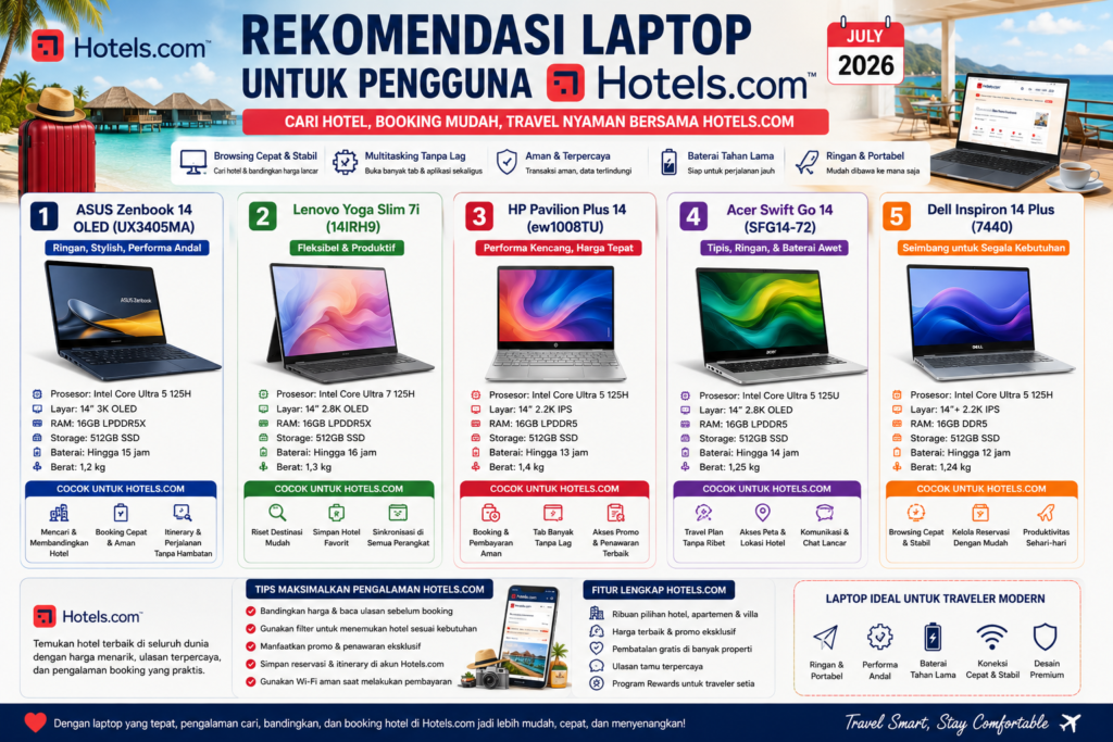 Panduan Visual & 5 Rekomendasi Laptop Layar Flexible (Foldable) Terbaik Agustus 2026