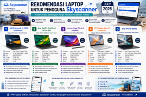 Rekomendasi Laptop Terbaik untuk Pengguna Skyscanner Edisi Juli 2026