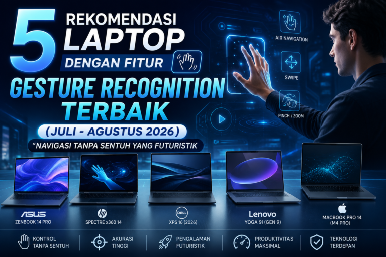 5 Rekomendasi Laptop dengan Fitur Gesture Recognition Terbaik (Juli - Agustus 2026): Navigasi Tanpa Sentuh yang Futuristik
