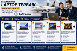 Rekomendasi Laptop Terbaik Edisi Juli 2026: Pilihan Ringan, Awet, dan Ideal untuk Pengguna Lufthansa