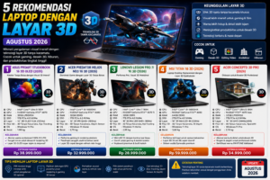 5 Rekomendasi Laptop dengan Layar 3D Tanpa Kacamata Terbaik (Agustus 2026)