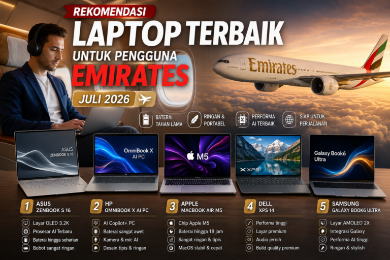 Rekomendasi Laptop Terbaik untuk Pengguna Emirates Juli 2026