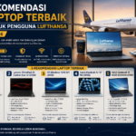 Rekomendasi Laptop Terbaik untuk Pengguna Lufthansa (Juli 2026)Bagi para penumpang setia maskapai penerbangan internasional terkemuka asal Jerman, Lufthansa, bepergian melintasi benua untuk urusan bisnis maupun liburan adalah bagian dari gaya hidup dinamis. Baik untuk penerbangan jarak jauh (long-haul) menuju pusat transit global di Frankfurt (FRA) dan Munich (MUC), maupun penerbangan lanjutan di sekitar Eropa, memiliki laptop yang andal dan adaptif adalah kunci utama produktivitas selama perjalanan.Pengguna layanan penerbangan Lufthansa membutuhkan perangkat yang ramah kabin: efisien saat diletakkan di atas meja lipat kelas ekonomi maupun bisnis, tangguh diajak maraton pekerjaan di Lufthansa Senator Lounge, serta memiliki konektivitas cepat untuk mengelola pemesanan tiket, check-in penerbangan, dan program pendaftaran Miles & More.Memasuki pertengahan tahun 2026, lini laptop ultraportabel telah dibekali arsitektur efisiensi energi yang revolusioner serta fitur kecerdasan buatan (AI) yang membuat pengalaman terbang menjadi lebih nyaman. Berikut adalah panduan lengkap dan rekomendasi laptop terbaik untuk pengguna Lufthansa pada Juli 2026.Kriteria Laptop Ideal untuk Penumpang Penerbangan LufthansaSebelum menentukan laptop pilihan, ada beberapa kriteria penting yang wajib dipertimbangkan oleh para frequent flyer dan pebisnis internasional:Ukuran Ringkas & Kompatibel Meja Kabin: Dimensi fisik yang tidak terlalu lebar (compact footprint) agar layar laptop dapat dibuka dengan leluasa di atas meja lipat pesawat tanpa terhalang sandaran kursi depan.Daya Tahan Baterai Ekstra Panjang: Baterai yang mampu bertahan minimal 14–18 jam pemakaian nyata untuk menemani penerbangan lintas benua tanpa tergantung pada colokan listrik kabin.Pengisian Daya Universal via USB-C (Power Delivery): Kemudahan pengisian daya menggunakan adaptor USB-C yang ringkas atau power bank berstandar penerbangan internasional (di bawah 100 Wh).Operasional Hening (Quiet/Fanless): Tidak menimbulkan suara dengung kipas yang bising di lingkungan kabin pesawat yang tenang.Konektivitas Internet Canggih (Wi-Fi 7 & 5G): Memastikan koneksi mulus ke jaringan Wi-Fi FlyNet® milik Lufthansa serta jaringan seluler di negara tujuan.5 Rekomendasi Laptop Terbaik untuk Pengguna Lufthansa (Juli 2026)1. Apple MacBook Air (13 & 15 Inci) – Standar Emas Penerbangan Jarak JauhApple MacBook Air terus memegang posisi puncak sebagai laptop penerbangan terbaik di dunia. Ditenagai chip Apple Silicon generasi terbaru yang sangat efisien, laptop ini menyajikan kombinasi performa kencang tanpa bising karena menggunakan desain fanless (tanpa kipas pendingin).Keunggulan untuk Penumpang Lufthansa: Desainnya yang sepenuhnya hening membuat Anda dapat bekerja nyaman di malam hari di atas kabin Lufthansa tanpa mengganggu penumpang sebelah. Layar Liquid Retina yang tajam sangat nyaman di mata untuk membaca dokumen kerja atau meninjau itinerary perjalanan.Fitur Utama: Baterai bertahan hingga 18 jam, pengisian daya MagSafe dan USB-C fleksibel, sasis aluminium kokoh, serta trackpad paling presisi.Target Pengguna: Pengguna ekosistem iOS/macOS yang mengutamakan daya tahan baterai maksimal dan portabilitas tanpa suara kipas.2. ASUS Zenbook S 13 OLED – Super Tipis & Sangat Ringan di Tas KabinJika efisiensi bobot tas jinjing adalah prioritas utama Anda, ASUS Zenbook S 13 OLED hadir sebagai solusi Windows paling ideal. Memiliki ketebalan hanya sekitar 1 cm dan bobot berkisar 1 kg, laptop ini sangat praktis diselipkan ke dalam tas carry-on.Keunggulan untuk Penumpang Lufthansa: Panel layar ASUS Lumina OLED menyajikan tingkat warna dan kontras luar biasa. Sangat nyaman digunakan saat bekerja di Lufthansa Senator Lounge maupun menonton hiburan selama transit.Fitur Utama: Bobot super ringan (~1 kg), sasis tangguh dengan sertifikasi standar militer MIL-STD-810H, serta kelengkapan port fisik (USB-C, USB-A, HDMI) tanpa perlu membawa banyak dongle.Target Pengguna: Pengguna Windows yang memprioritaskan ketipisan ekstrem, ketersediaan port lengkap, dan bobot yang sangat ringan.3. Dell XPS 13 – Dimensi Ringkas untuk Ruang Kabin TerbatasDell XPS 13 memikat lewat bahasa desain futuristis dan bezel layar InfinityEdge yang sangat tipis di keempat sisinya. Dimensi fisiknya yang begitu mungil menjadikannya sangat mudah digunakan di ruang-ruang terbatas.Keunggulan untuk Penumpang Lufthansa: Bezel layar yang sangat tipis membuat ukuran fisik laptop ini jauh lebih kecil dibanding laptop 13 inci pada umumnya. Anda tetap dapat membuka layar laptop secara penuh meskipun penumpang di depan Anda merebahkan kursinya.Fitur Utama: Ditenagai prosesor efisiensi tinggi berbasis AI tahun 2026, sasis presisi berbahan aluminium CNC, serta pilihan layar resolusi tinggi anti-silau.Target Pengguna: Profesional yang menyukai estetika modern minimalis serta membutuhkan laptop berukuran ringkas untuk meja kabin.4. Lenovo ThinkPad X1 Carbon – Durabilitas Kelas Bisnis & Keyboard ErgonomisBagi para eksekutif korporat yang sering terbang bersama Lufthansa untuk kunjungan bisnis internasional, Lenovo ThinkPad X1 Carbon adalah pilihan investasi kerja terbaik.Keunggulan untuk Penumpang Lufthansa: Keyboard khas ThinkPad memberikan pengalaman mengetik paling nyaman dan presisi. Dilengkapi lampu latar (backlight) yang membantu pengetikan Laporan kerja saat lampu kabin utama diredupkan.Fitur Utama: Sasis dari serat karbon super kuat dan ringan, fitur keamanan data kelas enterprise, serta ketahanan baterai yang sangat andal untuk penggunaan intensif.Target Pengguna: Eksekutif bisnis dan profesional yang mengutamakan keamanan data, ketahanan fisik laptop, serta kenyamanan mengetik.5. HP Spectre x360 14 – Fleksibilitas Convertible 2-in-1Untuk pengalaman hiburan dan produktivitas yang fleksibel selama penerbangan, HP Spectre x360 menyajikan engsel 360 derajat yang memungkinkannya diubah ke dalam mode tablet atau mode tent (tenda).Keunggulan untuk Penumpang Lufthansa: Dalam mode tent, laptop ini berfungsi layaknya bioskop pribadi di atas meja kabin. Sangat ideal untuk menikmati film, membaca majalah penerbangan digital, atau memantau peta rute penerbangan secara interaktif via layar sentuh.Fitur Utama: Fleksibilitas penggunaan 2-in-1, sistem audio premium, serta manajemen daya pintar berbasis AI lokal.Target Pengguna: Traveler yang menginginkan perangkat serbaguna untuk kebutuhan kerja profesional sekaligus hiburan media penerbangan.Tabel Perbandingan Spesifikasi UtamaModel LaptopUkuran LayarBobot UtamaEstimasi BateraiKeunggulan UtamaApple MacBook Air13.6" / 15.3"~1.24 kgHingga 18 JamBaterai paling awet & tanpa suara kipasASUS Zenbook S 13 OLED13.3" OLED~1.00 kgHingga 14 JamBodi super tipis (1 cm) & port fisik lengkapDell XPS 1313.4" FHD+/OLED~1.19 kgHingga 16 JamDimensi paling ringkas & bezel ultra-tipisLenovo ThinkPad X1 Carbon14.0" IPS/OLED~1.12 kgHingga 15 JamSasis serat karbon & keyboard paling nyamanHP Spectre x360 1414.0" OLED Touch~1.39 kgHingga 13 JamConvertible 2-in-1 & mode bioskop pribadiTips Produktivitas & Penerbangan untuk Penumpang LufthansaUnduh Dokumen Secara Offline: Sebelum naik ke pesawat, pastikan berkas kerja, tiket elektronik, dan paspor digital telah tersimpan di SSD laptop agar dapat diakses tanpa tergantung jaringan Wi-Fi kabin.Aktifkan Battery Saver & Dark Mode: Aktifkan fitur hemat daya di sistem operasi serta dark mode (khususnya pada laptop berlayar OLED) untuk menghemat konsumsi daya baterai selama penerbangan belasan jam.Gunakan Power Bank USB-C PD: Selalu sediakan power bank khusus laptop berkapasitas di bawah 100 Wh (sesuai regulasi IATA dan Lufthansa) di dalam tas kabin untuk daya cadangan darurat.KesimpulanMemilih laptop terbaik untuk mendampingi perjalanan bersama Lufthansa pada pertengahan tahun 2026 berfokus pada tiga pilar utama: portabilitas ringkas, efisiensi daya baterai, dan ketenangan operasional. Dengan memilih salah satu rekomendasi laptop di atas, aktivitas pekerjaan maupun hiburan Anda selama penerbangan lintas negara dipastikan akan berlangsung lebih lancar, nyaman, dan produktif.