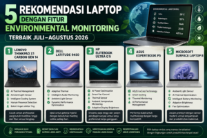 5 Rekomendasi Laptop dengan Fitur Environmental Monitoring Terbaik Juli–Agustus 2026