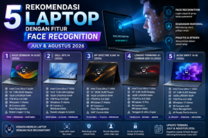 5 Rekomendasi Laptop dengan Fitur Face Recognition Terbaik (Juli & Agustus 2026)