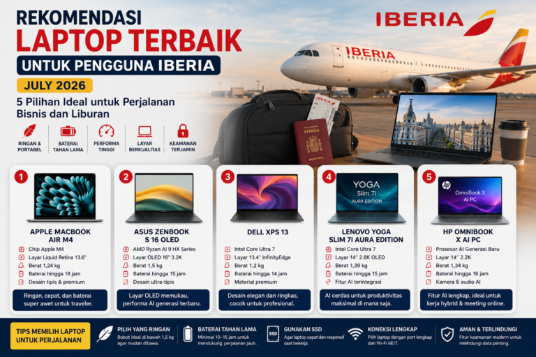 Rekomendasi Laptop Terbaik untuk Pengguna Iberia Juli 2026