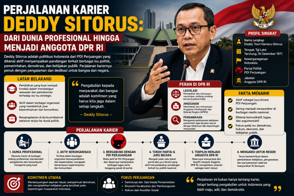 Perjalanan Karier Deddy Sitorus: Dari Dunia Profesional hingga Menjadi Anggota DPR RI
