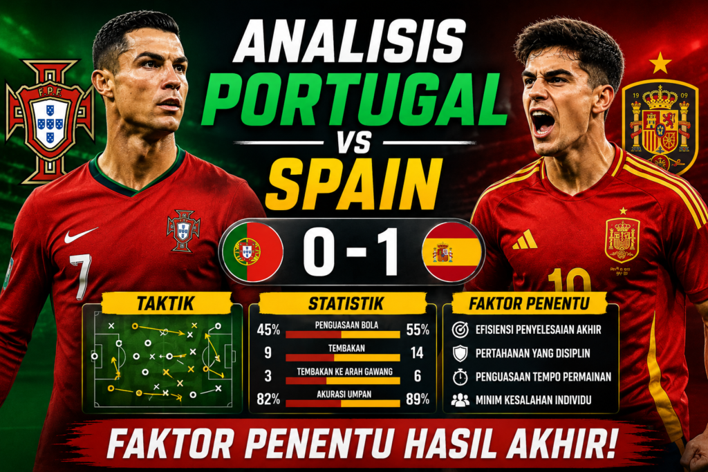 Analisis Portugal vs Spain: Taktik, Statistik, dan Faktor Penentu Hasil Akhir