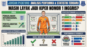 Jordan Pickford Masih Layak Jadi Kiper Nomor 1 Inggris? Analisis Performa dan Statistik Terbaru