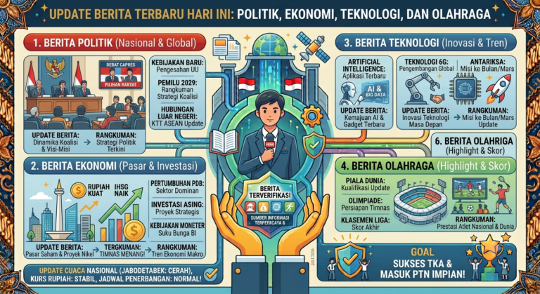 Update Berita Terbaru Hari Ini: Politik, Ekonomi, Teknologi, dan Olahraga