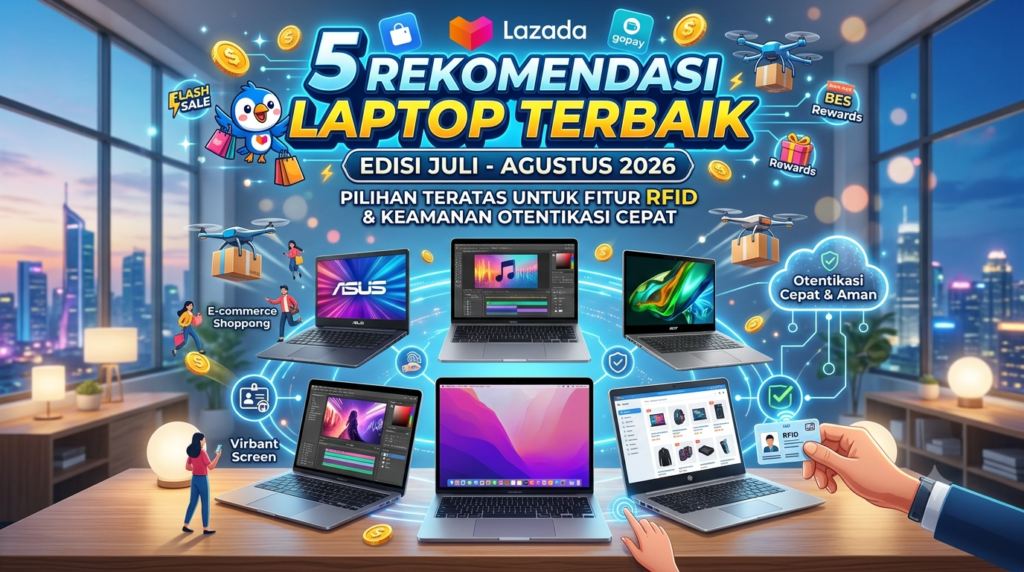 5 Rekomendasi Laptop dengan Fitur RFID Terbaik (Juli - Agustus 2026)
