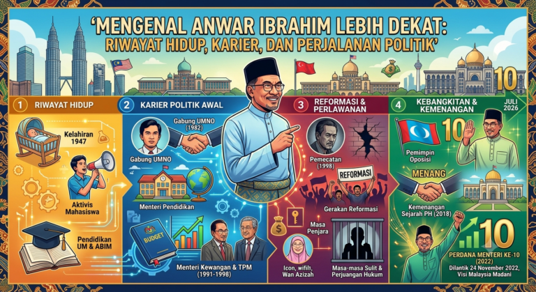 Mengenal Anwar Ibrahim Lebih Dekat: Riwayat Hidup, Karier, dan Perjalanan Politik