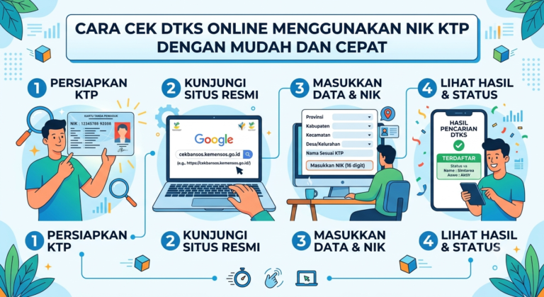 Cara Cek DTKS Online Menggunakan NIK KTP dengan Mudah dan Cepat
