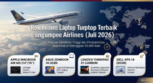 Rekomendasi Laptop Terbaik untuk Penumpang Singapore Airlines (Juli 2026)