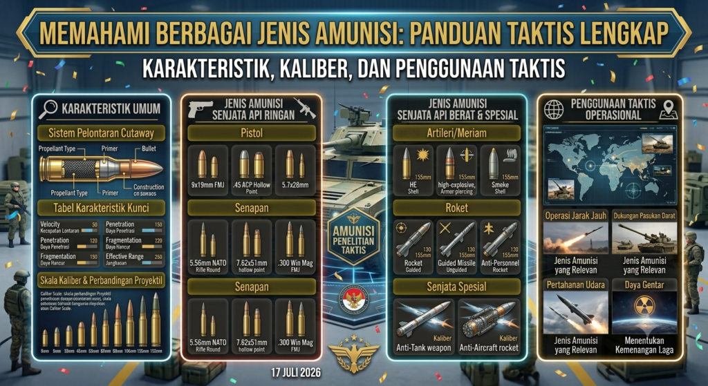 Mengenal Berbagai Jenis Amunisi: Karakteristik, Kaliber, dan Penggunaannya
