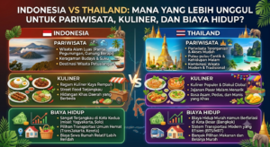 Indonesia vs Thailand: Mana yang Lebih Unggul untuk Pariwisata, Kuliner, dan Biaya Hidup?