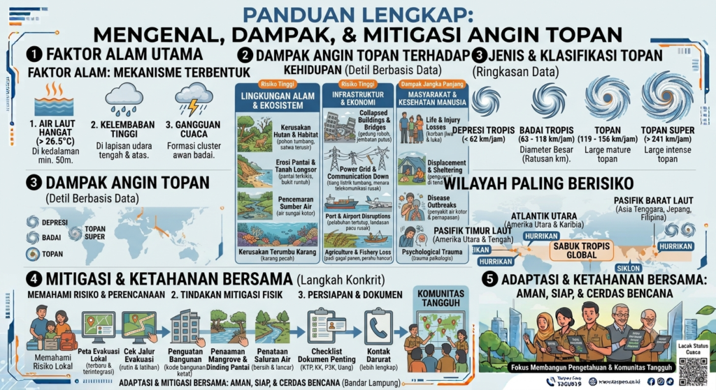 Dampak Angin Topan terhadap Lingkungan, Infrastruktur, dan Masyarakat serta Upaya Mitigasinya