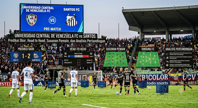 Universidad Central de Venezuela FC vs Santos: Prediksi Skor, Head to Head, Susunan Pemain, dan Analisis Pertandingan