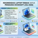 Rekomendasi Laptop Terbaik untuk Pengguna Microsoft (Juli 2026)