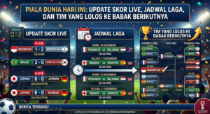Piala Dunia Hari Ini: Update Skor Live, Jadwal Laga, dan Tim yang Lolos ke Babak Berikutnya