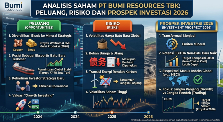Analisis Saham PT Bumi Resources Tbk: Peluang, Risiko, dan Prospek Investasi 2026