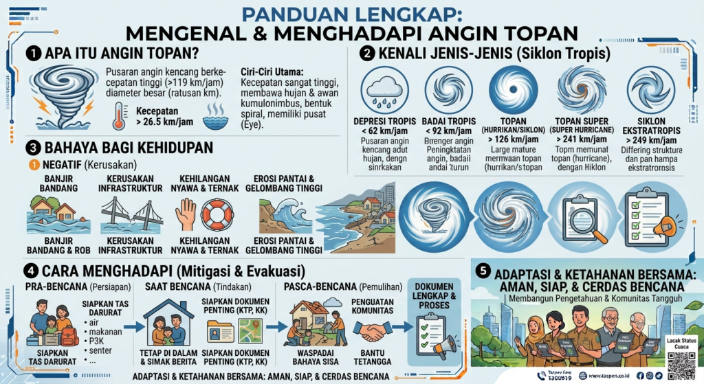 Apa Itu Angin Topan? Kenali Ciri-Ciri, Jenis, Bahaya, dan Cara Menghadapi Bencana Alam Ini