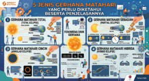 5 Jenis Gerhana Matahari yang Perlu Diketahui Beserta Penjelasannya