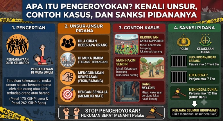 Apa Itu Pengeroyokan? Kenali Unsur, Contoh Kasus, dan Sanksi Pidananya