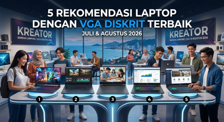 5 Rekomendasi Laptop dengan VGA Diskrit Terbaik (Juli & Agustus 2026)