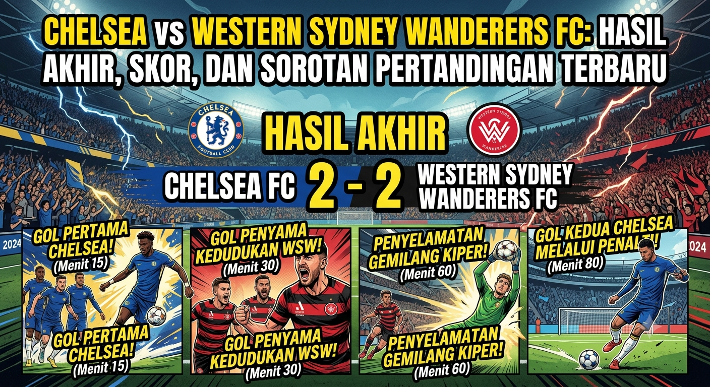 Chelsea vs Western Sydney Wanderers FC: Hasil Akhir, Skor, dan Sorotan Pertandingan Terbaru