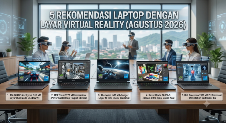 5 Rekomendasi Laptop Terbaik dengan Layar Virtual Reality (Edisi Agustus 2026)