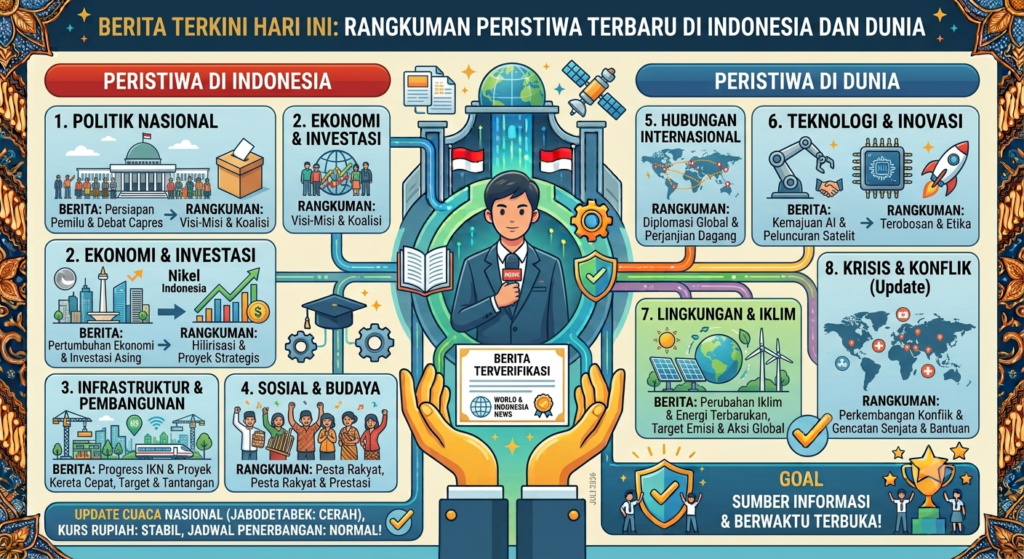 Berita Terkini Hari Ini: Rangkuman Peristiwa Terbaru di Indonesia dan Dunia