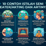 10 Contoh Istilah Seni Teater/Akting dan Artinya
