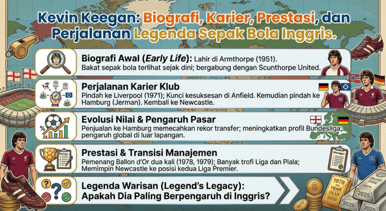 Kevin Keegan: Biografi, Karier, Prestasi, dan Perjalanan Legenda Sepak Bola Inggris