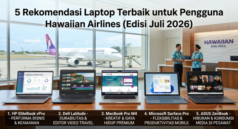 5 Rekomendasi Laptop Terbaik untuk Pengguna Hawaiian Airlines (Edisi Juli 2026)