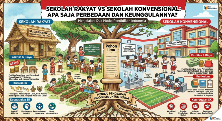 Sekolah Rakyat vs Sekolah Konvensional: Apa Saja Perbedaan dan Keunggulannya?