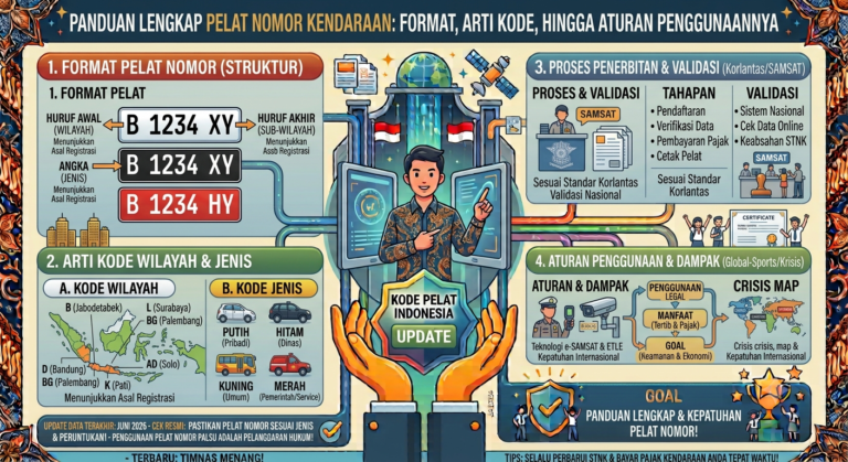 Panduan Lengkap Pelat Nomor Kendaraan: Format, Arti Kode, hingga Aturan Penggunaannya