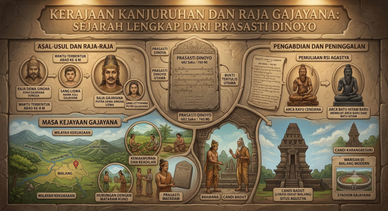 Kerajaan Kanjuruhan dan Raja Gajayana: Sejarah Lengkap dari Prasasti Dinoyo