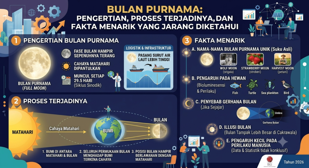 Bulan Purnama: Pengertian, Proses Terjadinya, dan Fakta Menarik yang Jarang Diketahui