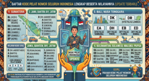 Daftar Kode Pelat Nomor Seluruh Indonesia Lengkap Beserta Wilayahnya (Update Terbaru)