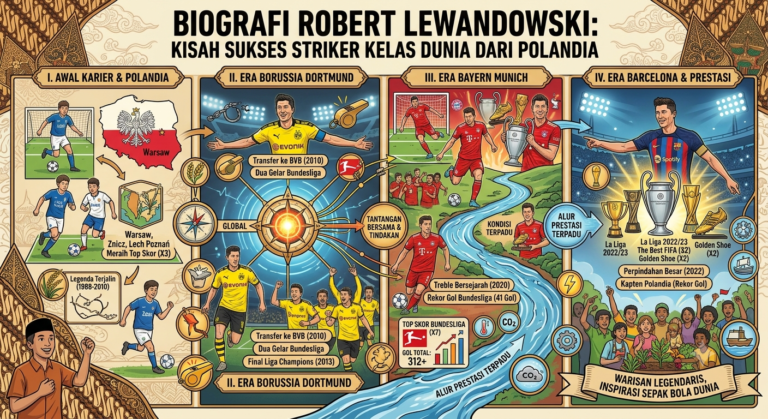 Biografi Robert Lewandowski: Kisah Sukses Striker Kelas Dunia dari Polandia