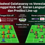 buatkan saya gambar dengan judul tersebut Jadwal Galatasaray vs Venezia: Tanggal Kick-off, Siaran Langsung, dan Prediksi Line-up