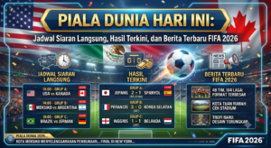 Piala Dunia Hari Ini: Jadwal Siaran Langsung, Hasil Terkini, dan Berita Terbaru FIFA 2026